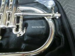 Nova marca bb flugelhorn prata banhado a sino de bronze amarelo popular instrumento musical com caso bocal frete grátis - Image 3