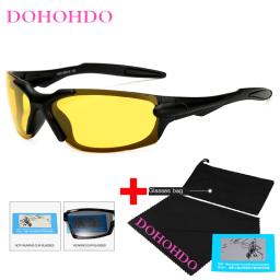 DOHOHDO-Esporte óculos polarizados com bolsa, óculos de espelho à prova de vento, óculos de sol para homens e mulheres, óculos UV400 - Image 3