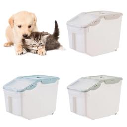 Pet Dog and Cats Food Barrel Recipiente selado Balde de armazenamento à prova de umidade, 7kg de farinha de cozinha selada, grande capacidade - Image 1
