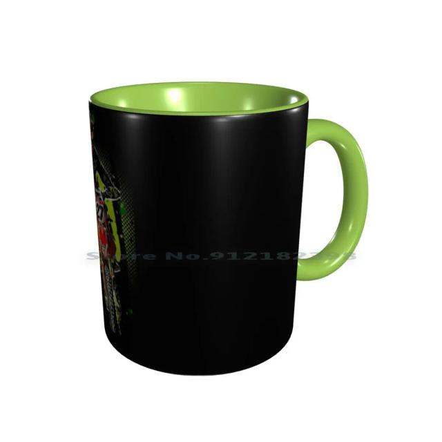 Canecas de Cerâmica Motivacionais para Fãs de Motocross e Dirt Bike - Perfeitas para Café e Chá