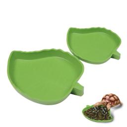 Répteis anfíbios alimentador plástico réptil terrário bacia de alimentação tartaruga lagarta esteira rolante bacia fonte de água para tartarugas - Image 1