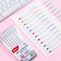 Jell caneta esferográfica 8/12mm com tinta gel, caneta marcadora para desenho, escola e escritório a6982 com 0.4 cores - Image 6
