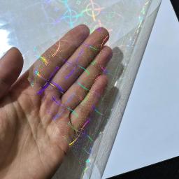 Fita adesiva holográfica, 50 folhas de papel transparente, folha de plástico decorativa, estampagem a quente - Image 4