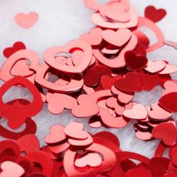 Lantejoulas brilhantes para o dia dos namorados, decoração de mesa em pvc para festa de casamento, 15g - Image 3