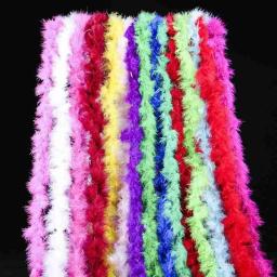 Tira de Pena Boa para Decoração, Artesanato Fofo, Traje De Vestido Extravagante, Traje De Noite De Garça, Festa De Casamento, Artesanato De Penas, 2m - Image 4