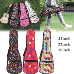 Impermeável portátil Ukulele Bag, Soft Esponja Case, Mini Guitarra Mochila, Mochila Colorida, 21 ", 23", 26 ", 10mm - Image 1