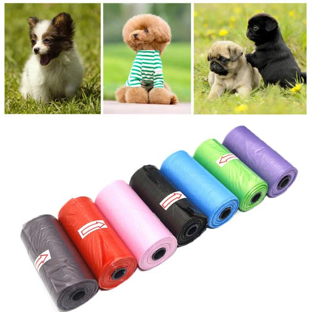 Sacos Higiênicos Biodegradáveis para Cachorros - Limpeza Prática e Sustentável com 15/30 Peças