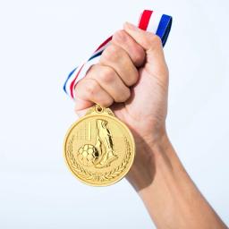 Ouro prata bronze medalhas escola esportes futebol vôlei competição jogos prêmio troféu medalha comemorativa futebol troféus - Image 3