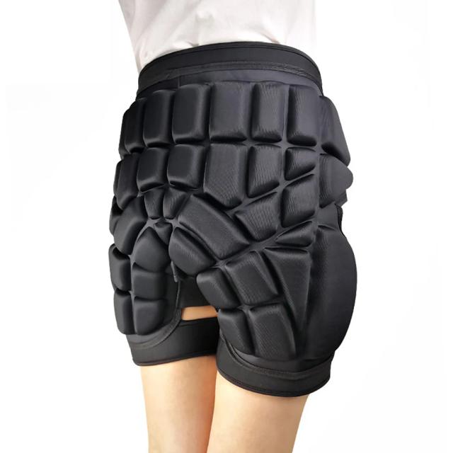 Protetor Acolchoado Ajustável para Quadril em 3D - Shorts Respiráveis com Almofada EVA para Skate e Snowboard
