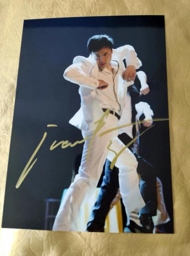 Fotografia Autografada de Shen Teng 5x7 - Ator Chinês renomado, Edição Limitada 092020