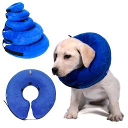 Colar inflável macio para animais de estimação, Cone de cabeça para cachorro, Colar eletrônico projetado para proteger animais de estimação, Pós-cirurgia - Image 2