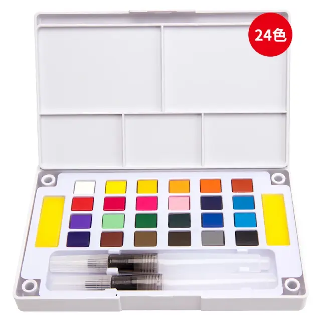 Aquarela Transparente para Crianças - SeamiArt em Cores 12/18/24/36 para Pintura e Desenho Sólido