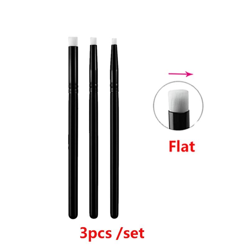 4mm/6mm/8mm plana/ângulo mini pincéis de mistura detalhados conjunto pincéis de pintura ferramentas de artesanato para pequenos detalhes escova de mistura de tinta - Image 1