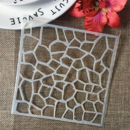 Camadas stencils com textura grade para diy, modelo de cartão decorativo para pintura, scrapbook, coloração, gravação, álbum, 9 pcs/set, 5 polegadas - Image 5