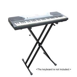 Suporte de suporte de teclado de piano dobrável universal duplo x-style material de metal resistente para teclado de piano digital midi - Image 5