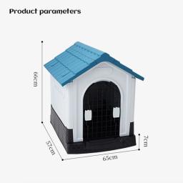 Cama dobrável destacável do cão, luxo, quente, Pet Supplies, impermeável, Ainproof, ao ar livre, quatro estações, pequena casa de cachorro, inverno - Image 6