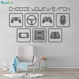 Enfeite de parede com arte em vídeo para computador, adesivo decorativo de parede para crianças e meninos artístico - Image 3