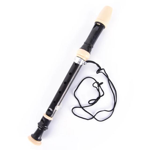 Clarinete Soprano Ajustável em ABS com Acessórios para Flauta e Piccolo - Haste de Limpeza e 8 Buracos, Dimensões 325x33x33mm