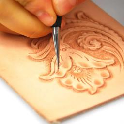 Kit de ferramentas de modelagem de couro, faça você mesmo, suprimentos de artesanato, design de couro sintético, esgotamento de trabalho, modelagem, conjunto de ferramentas de curso - Image 2