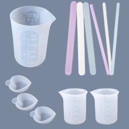 Silicone Stir Bar Mix Cup Mold, Ferramentas de Resina Epóxi, Mistura Reutilizável, Copos De Medição, DIY, Fazer Jóias, Acessórios Artesanais, Vara - Image 1