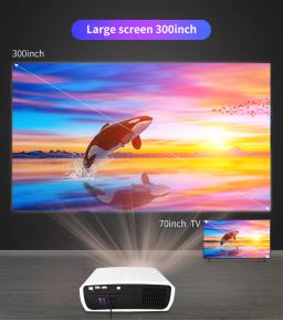 WZATCO-C3S Projetor LED, Full HD 1080P, tela grande de 300 ", Wi-Fi, Home Theater, Smart Video Beamer, Android 9.0, venda quente - Image 3