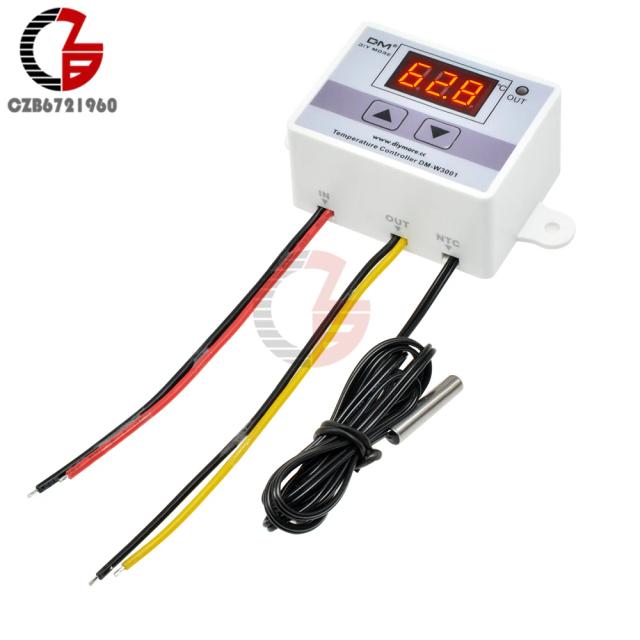 Termostato Digital Multifuncional para Controle de Temperatura em Aquários e Incubadoras - 12V, 24V, 110V, 220V