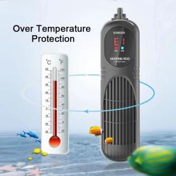SUNSUN-Aquecedor De Aquário, Tanque De Peixes Submersível, Display LCD, Smart PTC Termostato, Temperatura Constante Ajustável, Haste De Aquecimento De Água - Image 2