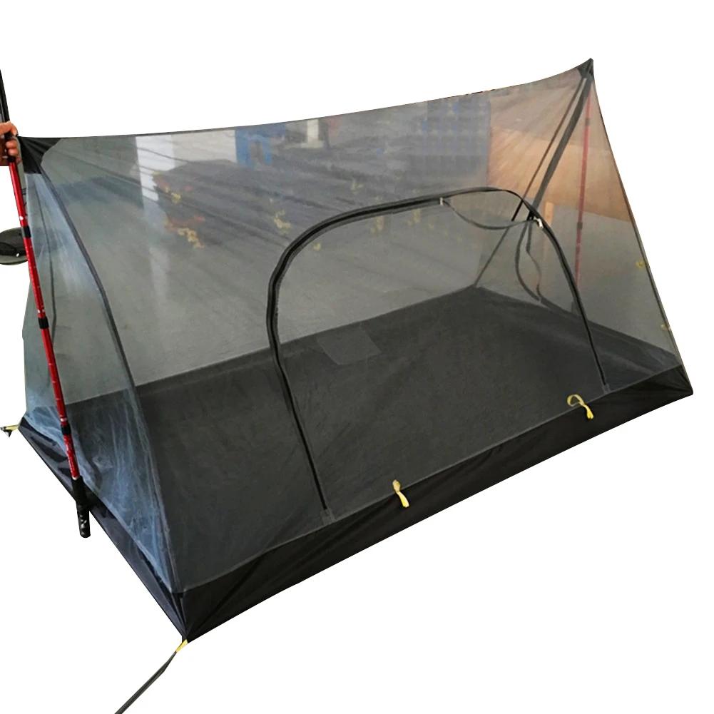 Nenhum-pólo portátil em forma de barraca de acampamento mosquiteiro rede total fio net tenda ultra leve quantitativa equipamentos ao ar livre suprimentos - Image 1