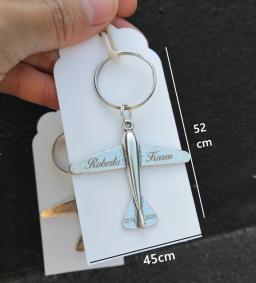 Personalizado Vintage Avião Keychain, nome personalizado, data e avião, aniversário e casamento Presentes para convidados, lembranças - Image 3