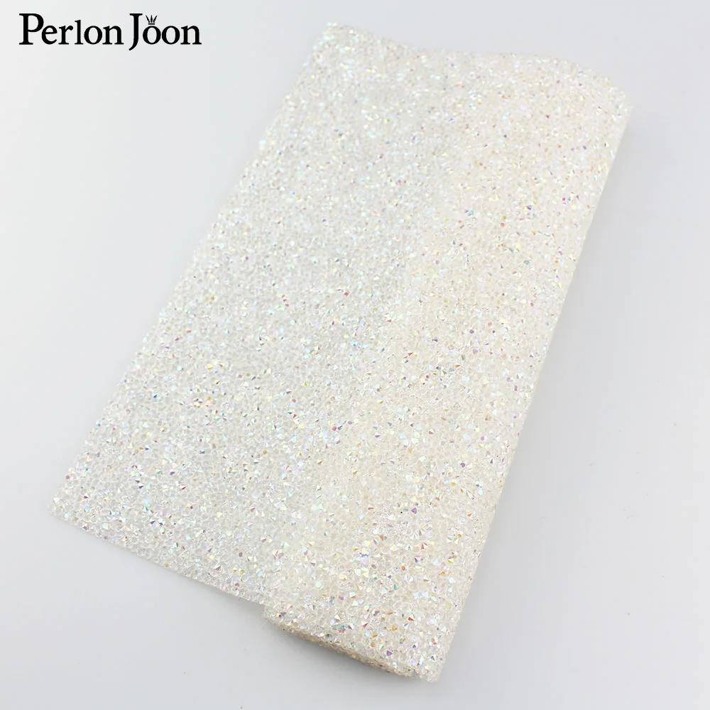 Fita para decoração com detalhes em strass-faça você mesmo, transparente, ab, cristal, tecido, ferro, apliques - Image 1
