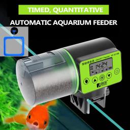 Alimentador Automático Inteligente De Peixes Tanque De Peixes Ajustável, Dispensador De Alimentação Automática, Indicador LCD, Temporizador, Acessórios De Aquário - Image 1