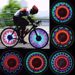 Luzes de roda de pneu de bicicleta, motocicleta, bicicleta, 32 led, luz de raio, luz para ciclismo ao ar livre, luzes para 24 polegadas - Image 5