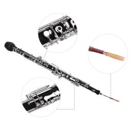 Profissional Inglês Horn Alto Oboe, F Key, corpo de madeira sintética, prateado Chaves, instrumento de sopro, Reed Caso Acessórios - Image 6