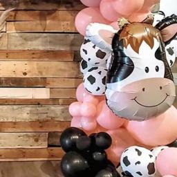 1 conjunto branco preto fazenda vaca tema festa de aniversário balões folha animal balão chuveiro do bebê decorações de casamento crianças favores suprimentos - Image 3