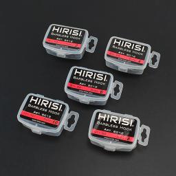Hirisi 50 pçs revestimento de aço inoxidável alta carbono ganchos barbless 8012 gancho pesca ferramenta acessórios - Image 6