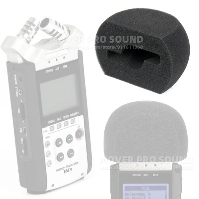 Filtro de Microfone Antivento para Zoom H4n - Espuma Protetora Contra Ruídos e Pop Sounds