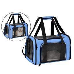 Pet transportadora mochila, saco do transporte, gato carregando caixa, saco de viagem, gaiola dobrável - Image 3