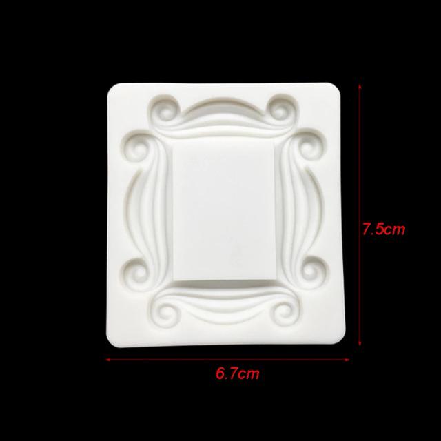 Molde de Silicone para Formato de Foto: Ferramenta Versátil para Decoração de Bolos, Chocolate, Cupcakes e Sugarcraft