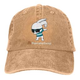 Boné de verão viseira de sol estacas hip hop bonés pancakeswap bolo crypto mineiros cowboy chapéu de pico chapéus - Image 6