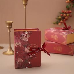 Caixa De Embalagem De Presente Com Lembrança, Livro Criativo, Caixa De Doces De Casamento, Aniversário E Celebração De Ano Novo, Saco De Presente De Festa De Chuveiro De Bebê - Image 4