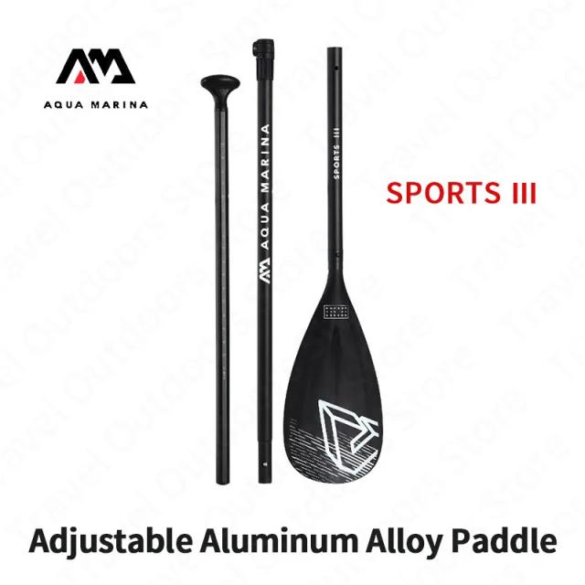 Remo Ajustável de Alumínio AQUA MARINA de 220cm para Canoa e Caiaque - Ideal para Esportes Aquáticos