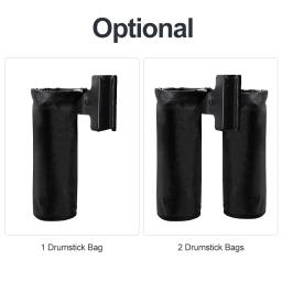 Suporte da baqueta para o conjunto de tambor braçadeira no saco de armazenamento da vara do cilindro grande capacidade clipe de pano no recipiente das baquetas até 16 pares - Image 6