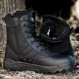 Homens verão tático exército combate botas, sapatos de escalada ao ar livre, alta ajuda, combate no deserto, SWAT, genuíno, fãs do exército, 2024 - Image 6