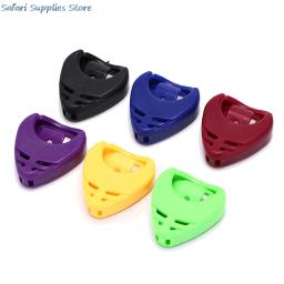 Conjunto 6pcs suporte para guitarra, acessórios de plástico com formato de coração caixa de palheta cor aleatória - Image 3