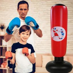 Casa Boxe Saco De Perfuração, Iatable Boxe Coluna, Tumbler Sandbag, Chute Artes Marciais Equipamento De Treinamento - Image 3