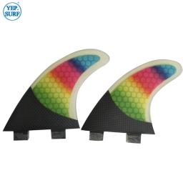 UPSURF FCS Barbatanas de prancha de surf S/M/L/M + UK2.1/UK2.1/S + GL/M + GL Barbatanas de surf de fibra de vidro em favo de mel Barbatanas duplas Acessórios de surf - Image 5