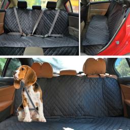 Impermeável Car Seat Cover para Pet, Dog Carrier Colchão, Protector com Middle Seat Braço para Cães, Viagem - Image 5