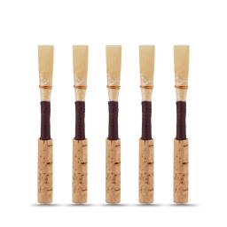 Noemi 5 pces/1 conjunto oboé cortiça reed médio-macio força artesanal natural oboé reed qualificado listra de bambu 5 cores opcionais - Image 2
