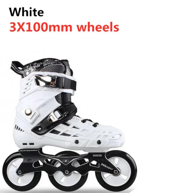 Patins para Adulto com 3 Rodas de 110mm e 4 Rodas de 80mm para Velocidade e Slalom - Ideal para Powerslide e Cityrun da Seba
