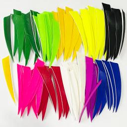 IBOUNFOX-Arco e flecha Seta Fletching, RW Caça Arco, Penas Naturais de Turquia, Escudo Acessórios, 4 ", 100pcs - Image 3